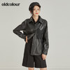 oldcolourPU皮长袖衬衫女L41013144 商品缩略图0