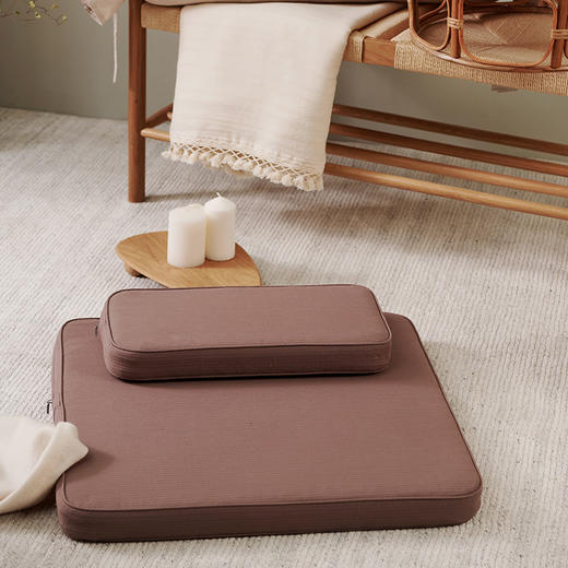 打坐垫棕榈坐垫素色方形禅修垫 商品图2