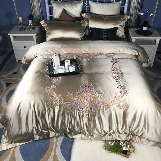 MMFZ-UR20190013新款高端真丝纯棉刺绣床上四件套 商品图1