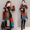NYL-4133189秋冬韩版彩色格子西装领毛呢大衣外套 商品缩略图3