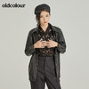 oldcolourPU皮长袖衬衫女L41013144 商品缩略图2