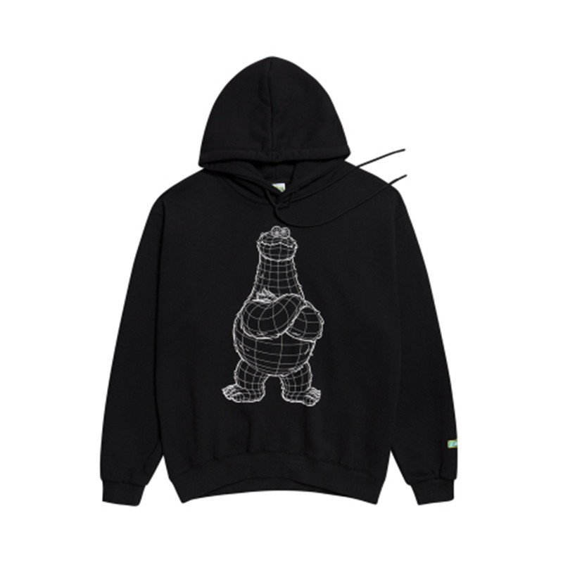 acmedelaviehoodycookiemonstermodeling连帽卫衣black