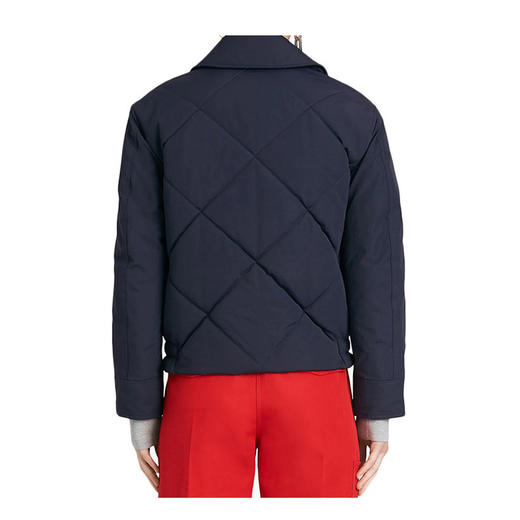 BURBERRY 巴宝莉 女士深蓝色棉质混纺棉服 蓝色 8002608 A1222 商品图2