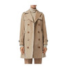 【一】BURBERRY 巴宝莉 女士伊斯灵顿版型 – 短款 Trench 风衣 卡其色 8027947 A1366 商品缩略图1