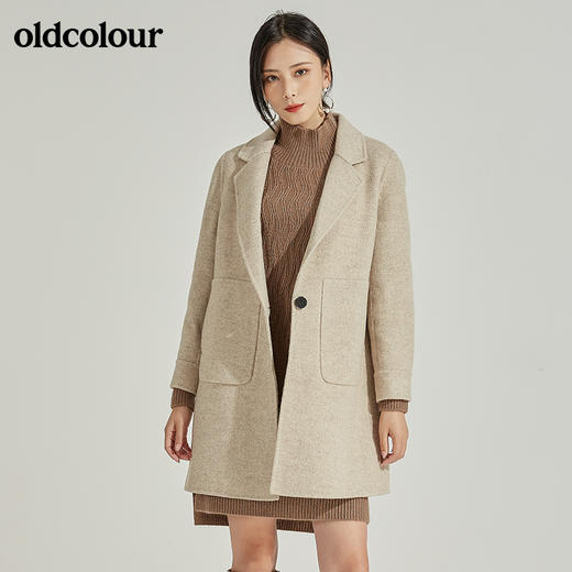 oldcolour手工呢料中外套L41155147 商品图3