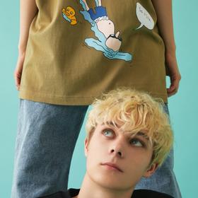 韩国F家斐乐韩国HailHailLab卡通T恤FS2RSC2A04X_BEGJPY带授权招加盟代理