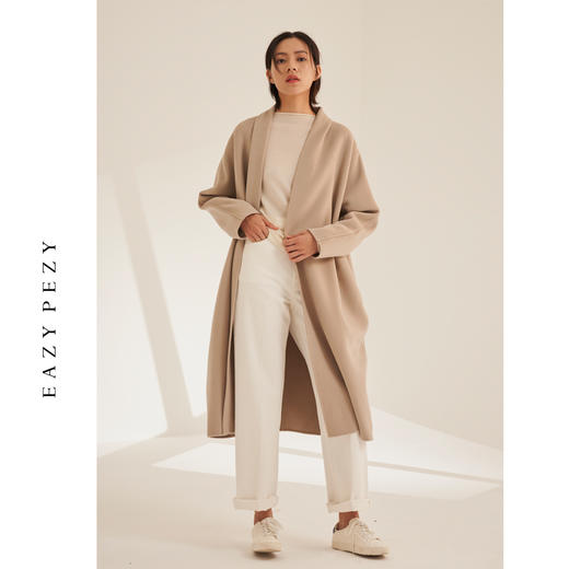 EAZYPEZY折纸羊绒羊毛大衣 商品图3