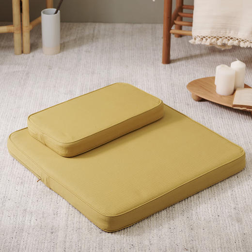 打坐垫棕榈坐垫素色方形禅修垫 商品图0