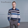 YvesFigarau伊夫·费嘉罗秋冬新款100%棉男士舒适商务职场休闲长袖T恤900908 商品缩略图0