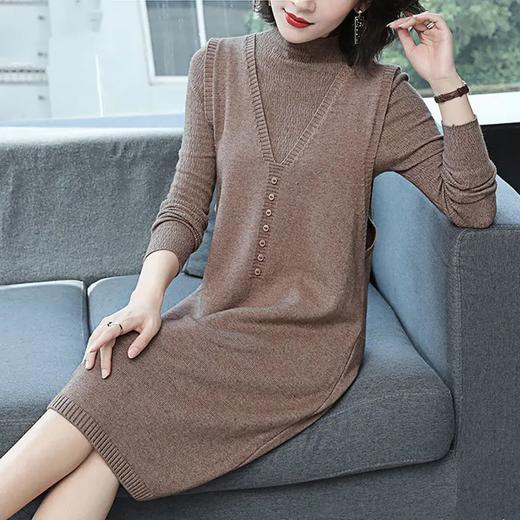 TT-14新款长袖妈妈洋气贵夫人针织洋气两件套装 商品图0