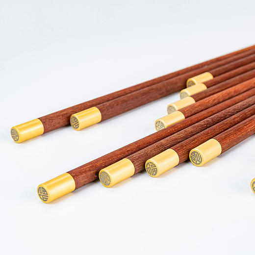 圆金头福字筷 商品图4