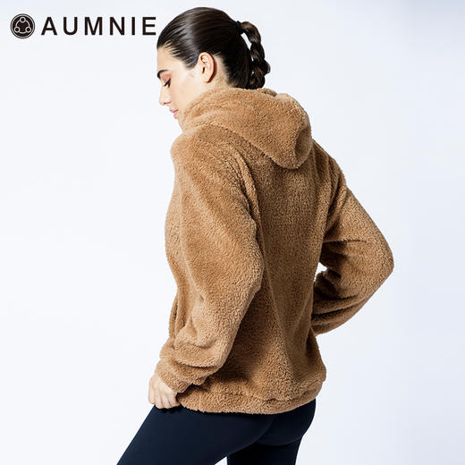 温暖拥抱长毛绒连帽上衣 Warm Hugs Hoodie秋冬运动休闲罩衫 商品图3