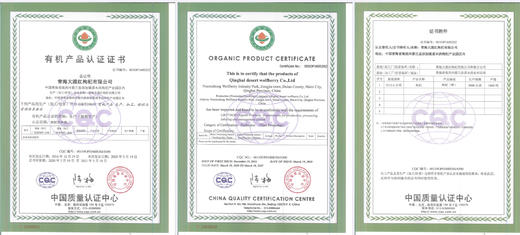 【有机认证枸杞鲜果】青海鲜枸杞汁（ 30ml*10袋 *1盒） 枸杞果汁 商品图3