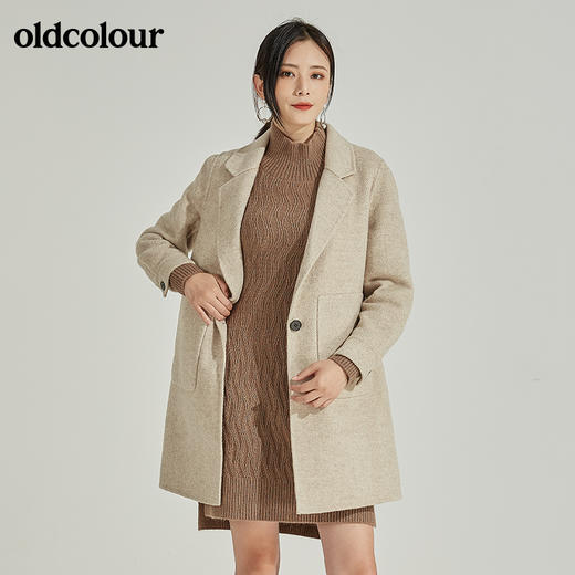 oldcolour手工呢料中外套L41155147 商品图1