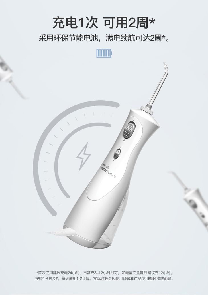 洁碧便携手持冲牙器小白豚gs81