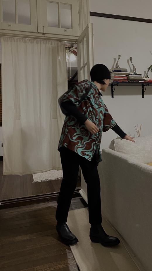 HIDEMI 到店必入神裤/弹力显瘦收身细脚管后开衩九分裤 商品图4