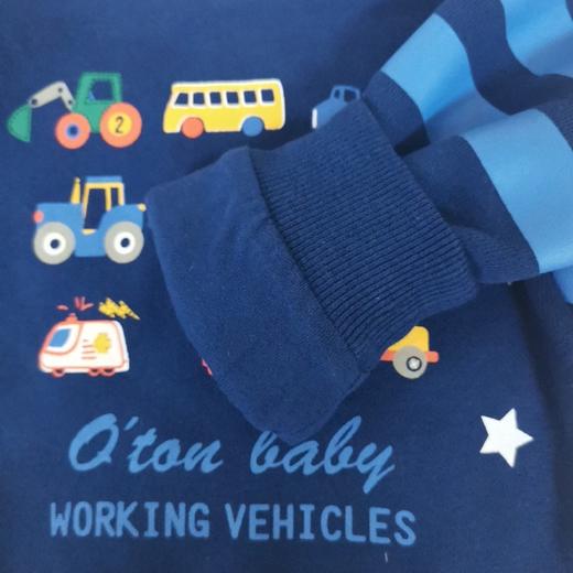 棉果果冬季男童上衣大毛圈挂里套头卫衣M412180420706 商品图4