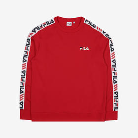 韩国F家斐乐韩国胶带标志运动衫红色FS2POC3108X_DRDJPY带授权招加盟代理