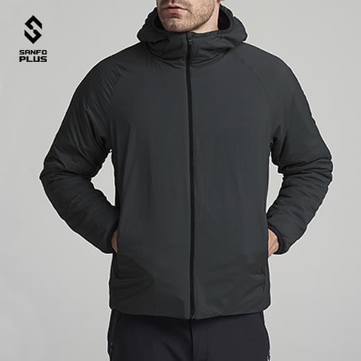 SANFO PLUS 男款粒子Alpha动态保暖连帽棉服 20167 商品图2