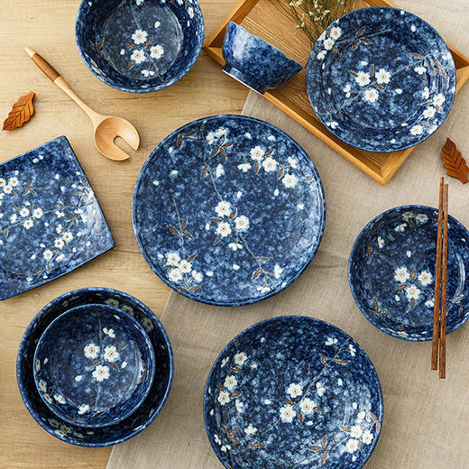 日本进口蓝雪白樱系列陶瓷餐具 商品图2