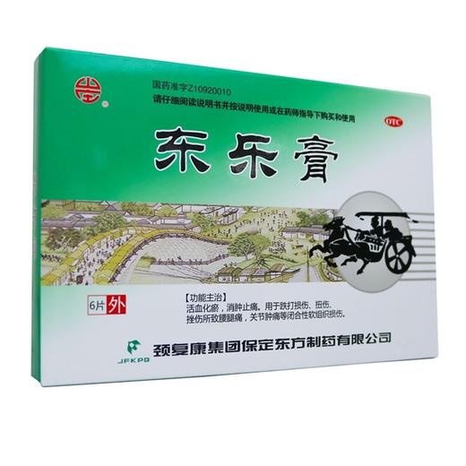 东乐膏6cm9cm3片2袋盒