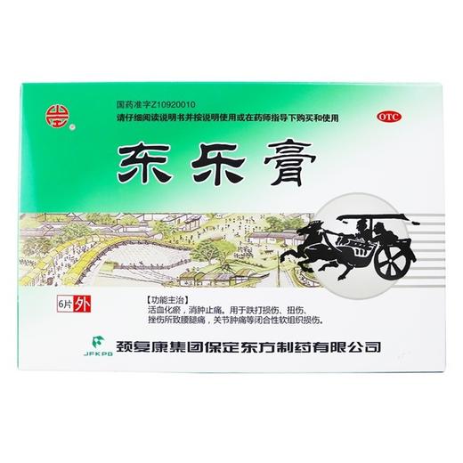 东乐膏6cm9cm3片2袋盒