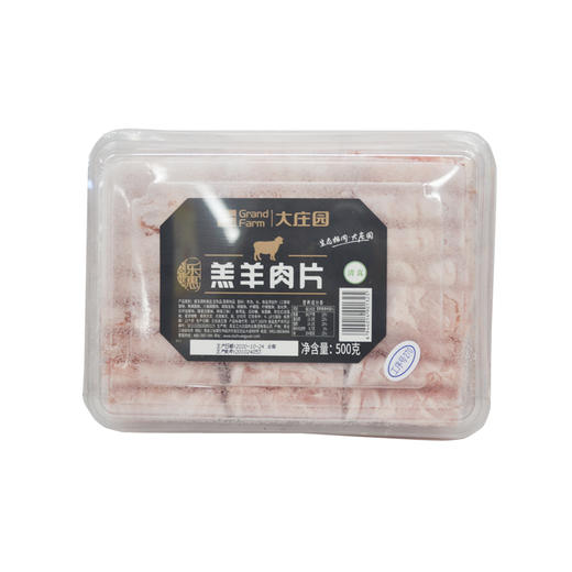 大庄园乐惠羔羊肉片500g 商品图0