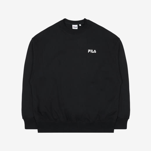 FILA黑色小标卫衣运动衫FS2POC3200X_BLKJPY带授权招加盟代理 商品图0