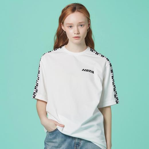 韩国F家斐乐韩国棋盘格设计宽松短袖T恤FS2RSC2114X_OWHJPY带授权招加盟代理 商品图0