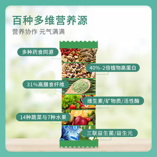 【 乐汁小绿盒】生机蔬果植物全餐 多种营养协作/代餐 1盒（10袋*30g） 商品图4
