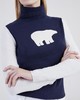 Perfect Moment - Bear Turtleneck Sweater Kids - Navy Rainbow 童装 滑雪夹克 深蓝色 商品缩略图1