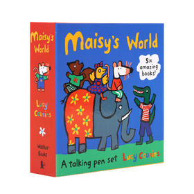 【育学园】小彼恩出品小鼠波波Maisy套装6册蓝盒 盒装 点读版