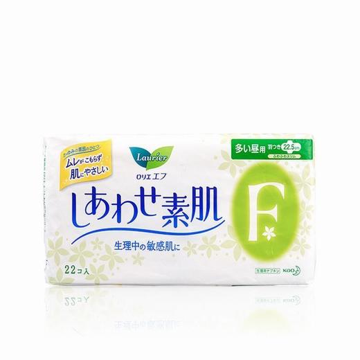 LAURÍER/乐而雅 F系列棉柔卫生巾 日用 无护翼白底绿花 22.5CM*2JPY带授权招加盟代理 商品图2