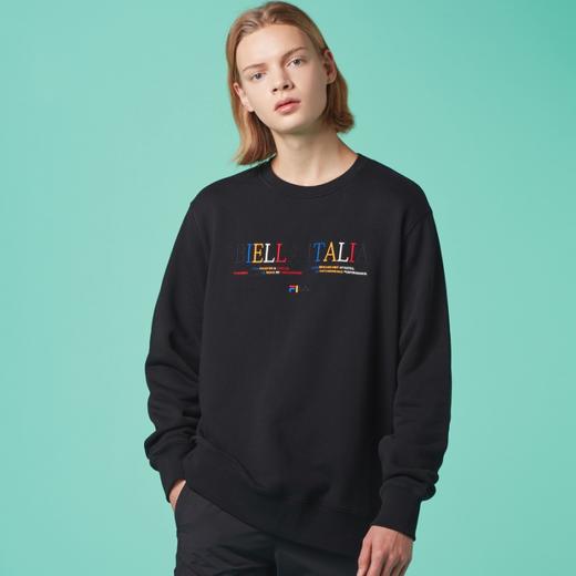 韩国F家斐乐韩国彩虹绣花运动衫FS2POC1124X_BLKJPY带授权招加盟代理 商品图0