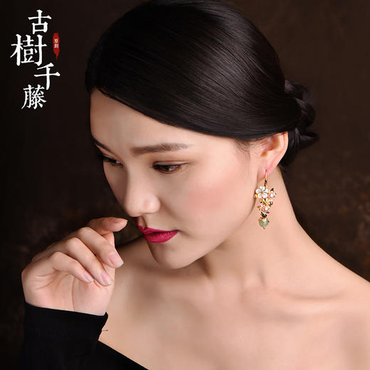 JGL-03220058原创古风耳环长款耳环珍珠耳坠个性中国风耳饰耳环女 商品图3