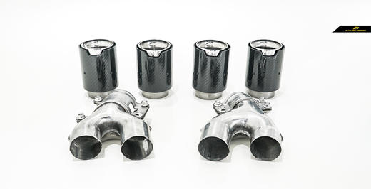 宝马BMW宝马5系G30 G38 MP款碳纤尾嘴切割免焊接 商品图3