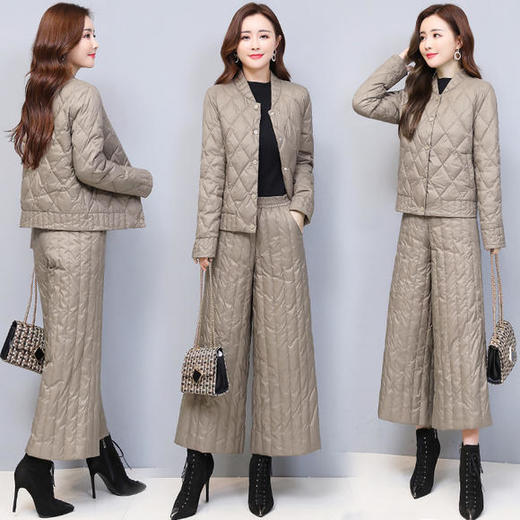 WZNH-YM2071-1羽绒服套装2020冬季气质显瘦时尚阔腿裤 商品图0