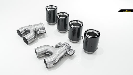 宝马BMW宝马5系G30 G38 MP款碳纤尾嘴切割免焊接 商品图0