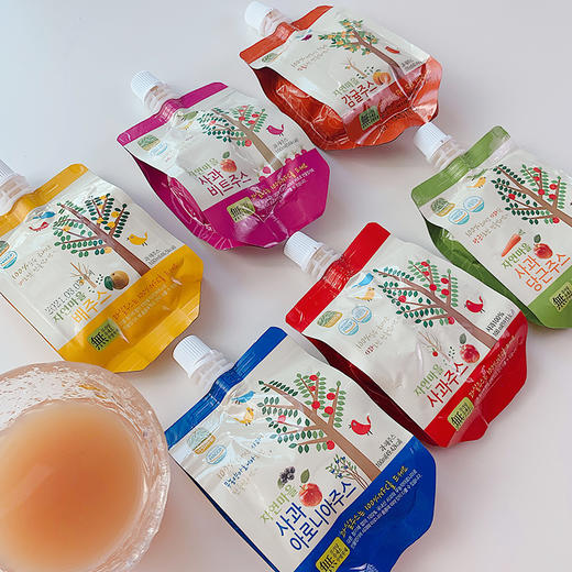 韩国NatureVillage果儿树水果汁饮料儿童无添加NFC100ml 商品图2