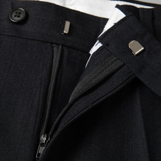 罗蒙秋冬款休闲裤男士纯色百搭商务通勤抗皱免烫男长裤 商品图5