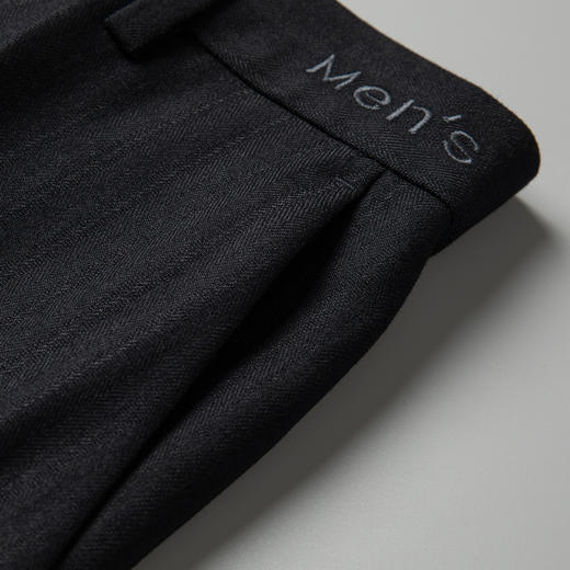 罗蒙秋冬款休闲裤男士纯色百搭商务通勤抗皱免烫男长裤 商品图6