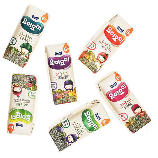 每日果汁韩国进口友咪Maeil6个月+盒装辅食125ml*3盒【果汁乳品】 商品图1