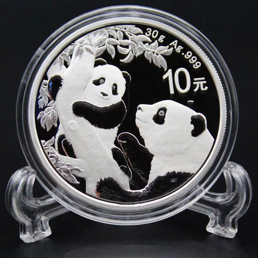 2021年熊猫30克银币
