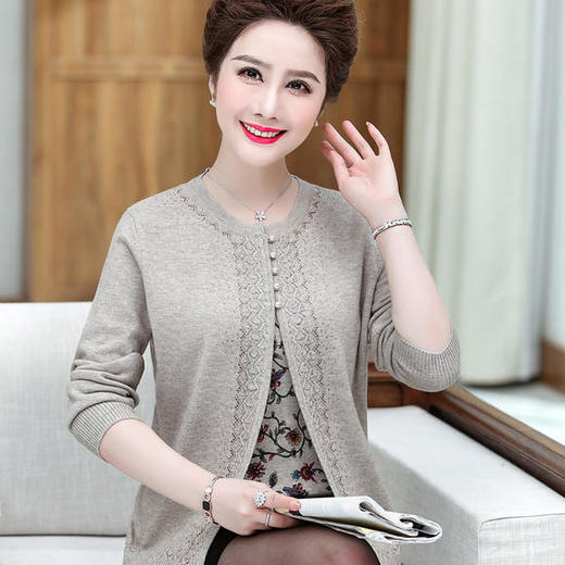 XX-984593假两件羊绒衫大码针织衫开衫 商品图3