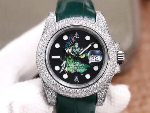 劳li士改装潜航者水鬼‬玩毒货，用采用Eta2836全自动械机‬机芯，送一付橡胶表带，男士腕表，皮表带，密底，自动机械机芯 商品图0