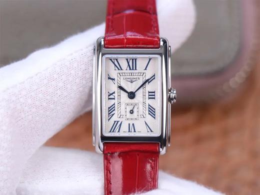 8848F浪qin戴卓维纳系列，尺寸20.8mmX32mm，️机芯采用的是L178.2，️红色鳄鱼表带，女士腕表，皮表带，石英机芯，密底。 商品图0