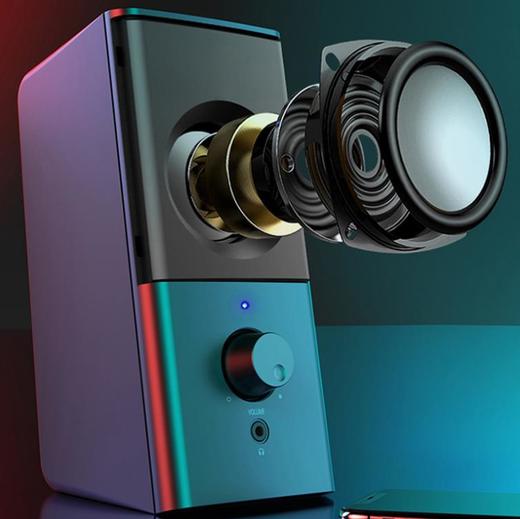 *台式电脑音响笔记本迷你超重低音炮USB电脑音箱 商品图2