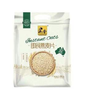 【15.9元/袋】黑牛即食燕麦片1.08kg（0300557）
