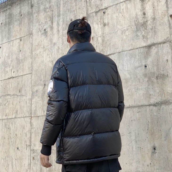 monlergenius藤原浩闪电徽标羽绒服情侣款