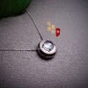 18k翡翠玻璃种“凝”锁骨链坠 商品缩略图1